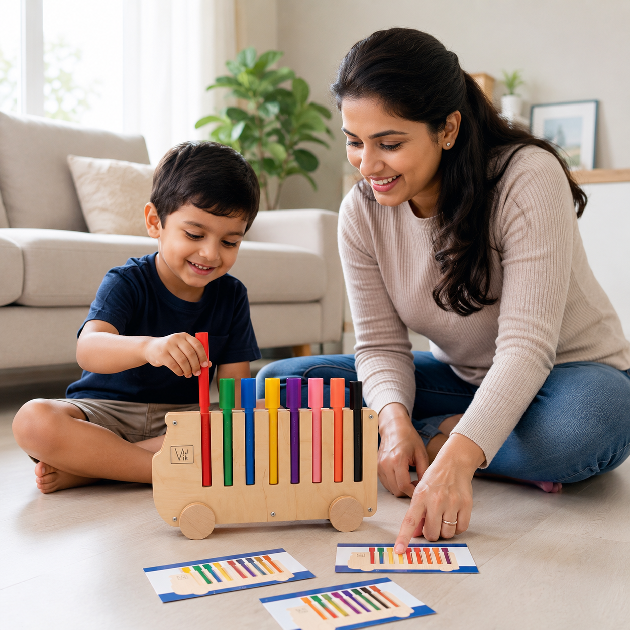 Color Sorting Activity Bus