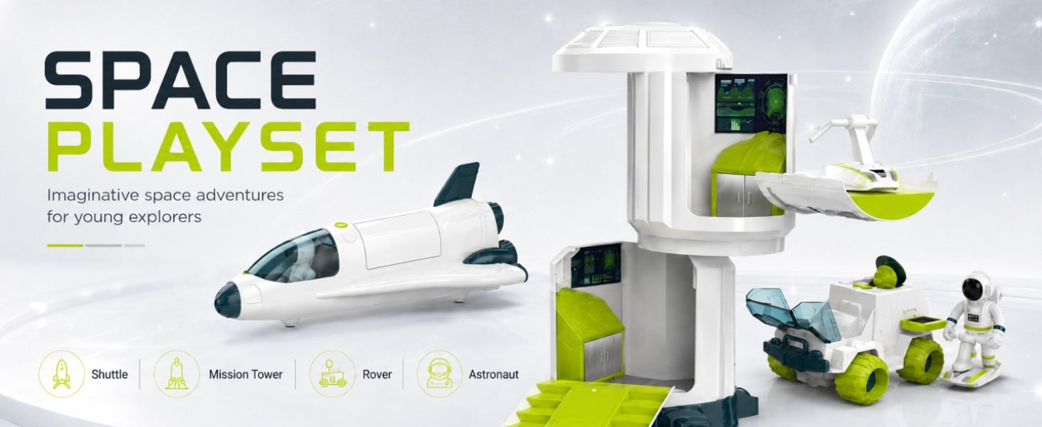 Space Exploration Rocket Playset for Kids - Vijvik Toys
