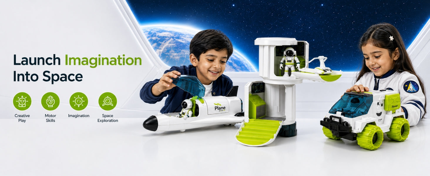 Space Exploration Rocket Playset for Kids - Vijvik Toys