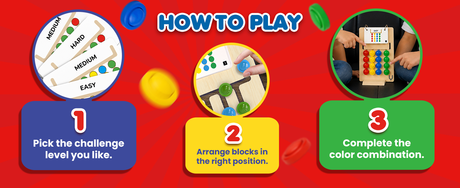 Color Coder Brain Development Puzzle for Kids (3+ Years) - Vijvik Toys