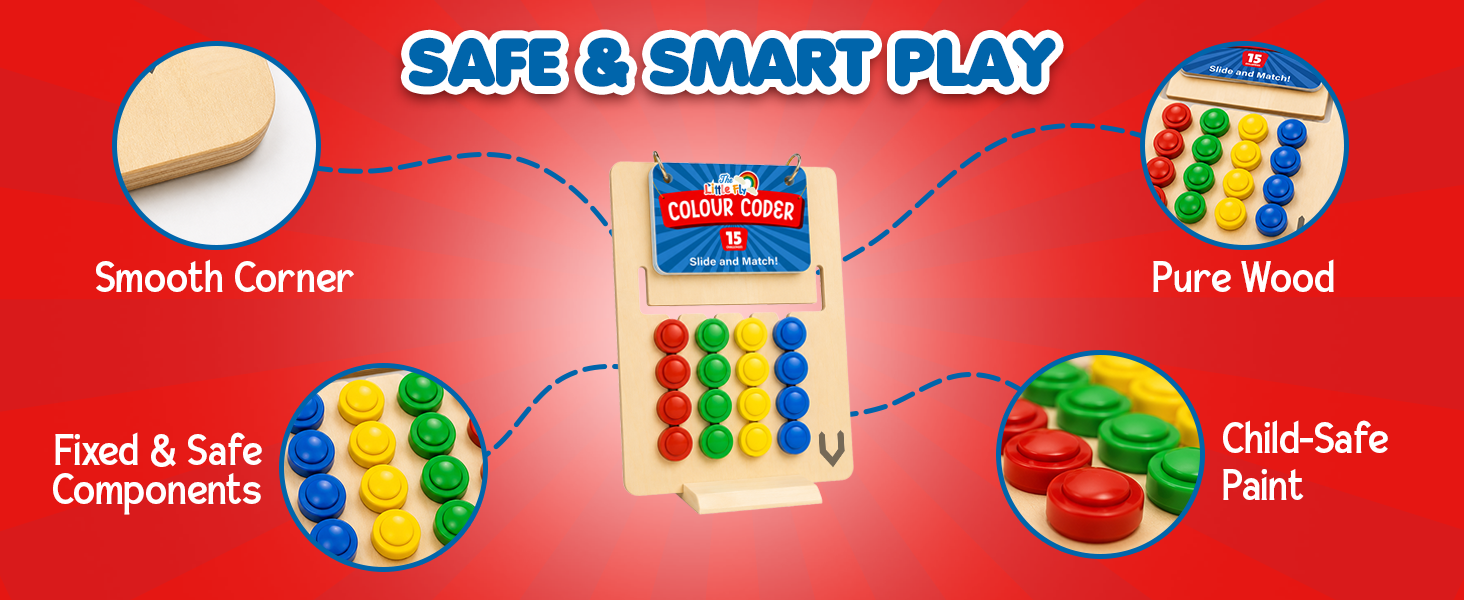 Color Coder Brain Development Puzzle for Kids (3+ Years) - Vijvik Toys