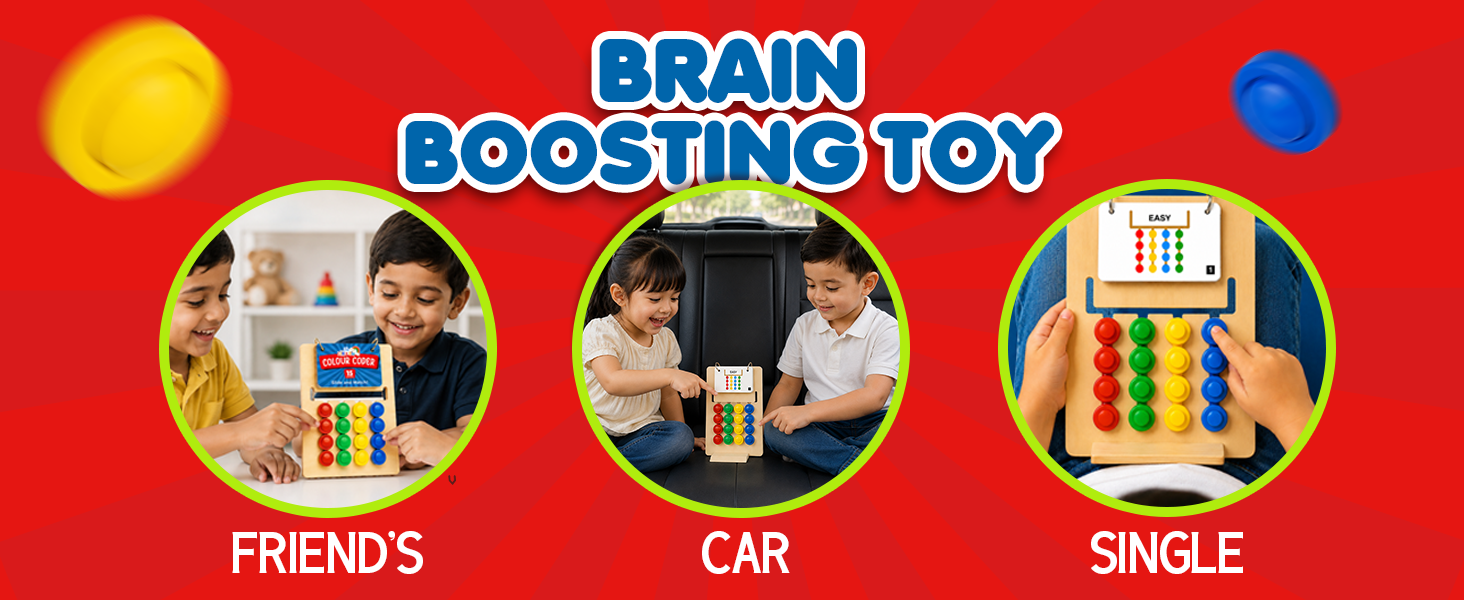 Color Coder Brain Development Puzzle for Kids (3+ Years) - Vijvik Toys
