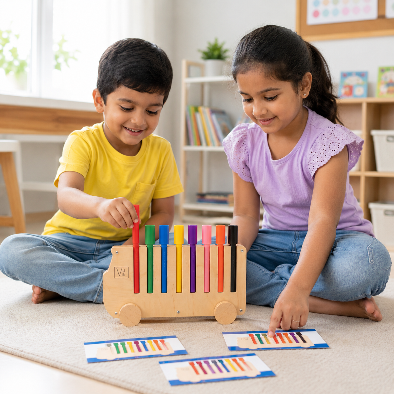 Color Sorting Activity Bus