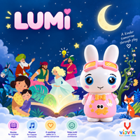 LUMI Interactive Storytelling Rabbit | Musical Talking Toy for Kids (PINK)