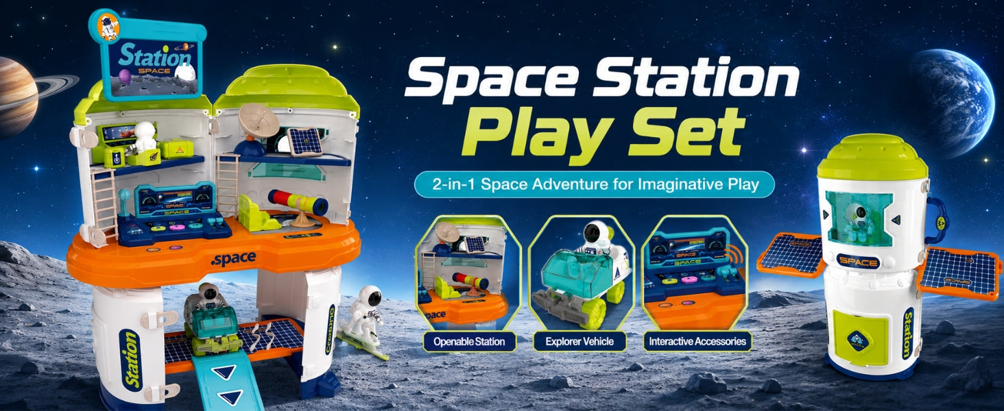 Space Station Adventure Playset - Vijvik Toys