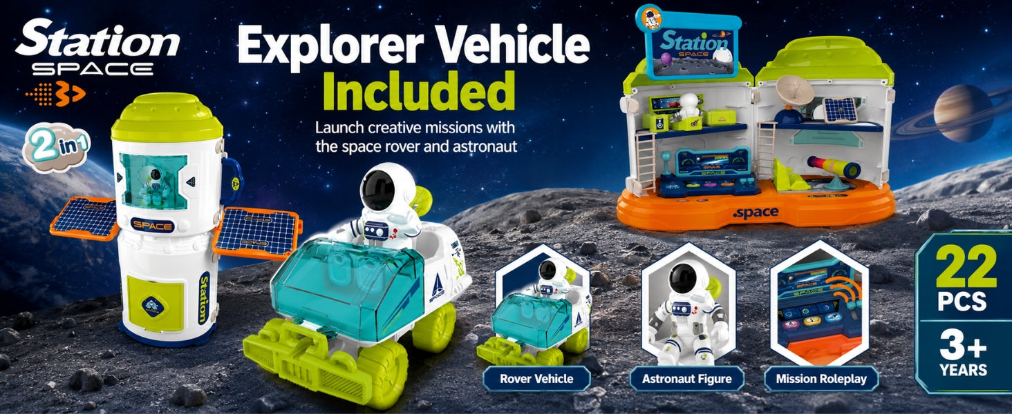 Space Station Adventure Playset - Vijvik Toys