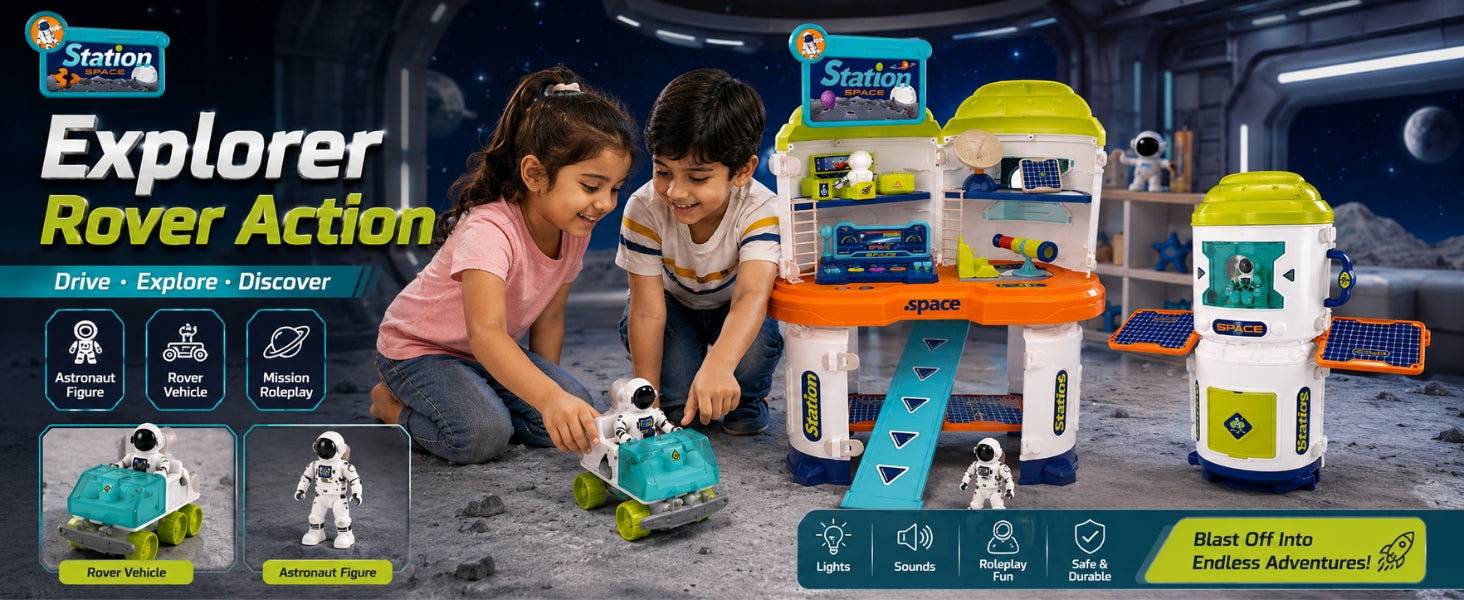 Space Station Adventure Playset - Vijvik Toys