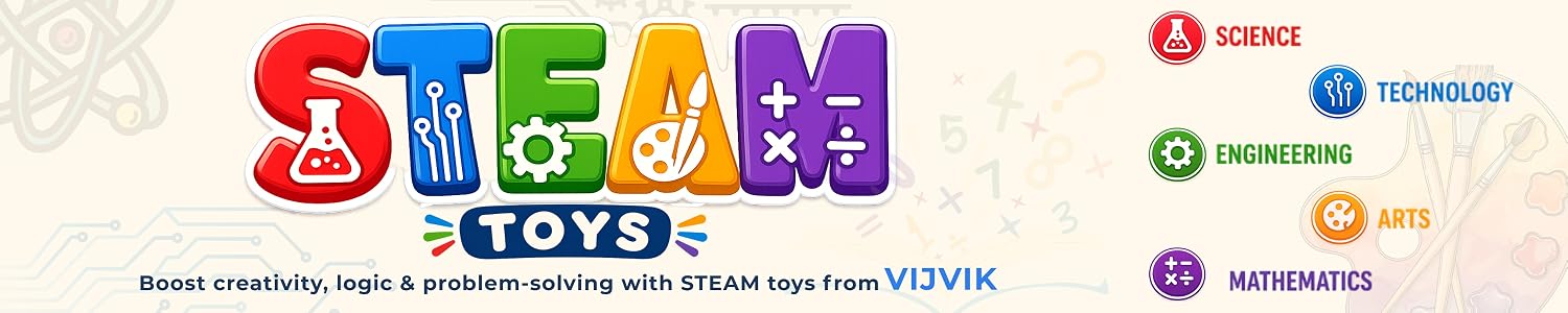 STEAM toys by VIJVIK — Science, Technology, Engineering, Arts and Mathematics