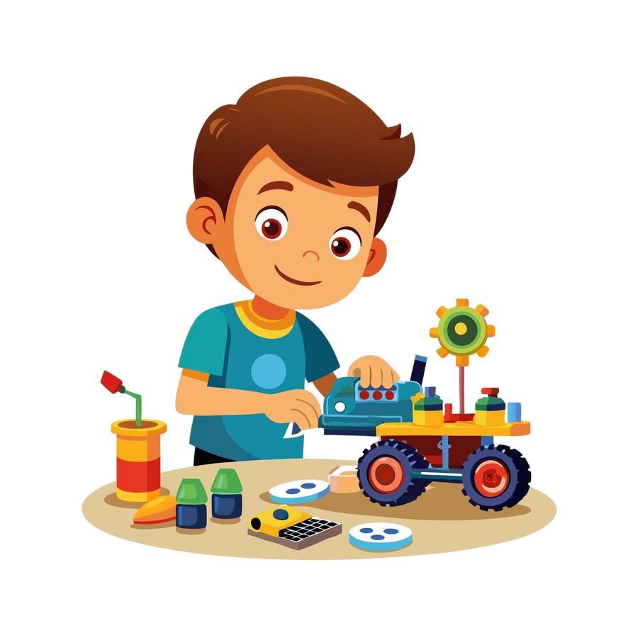 Little hands build, fix and imagine