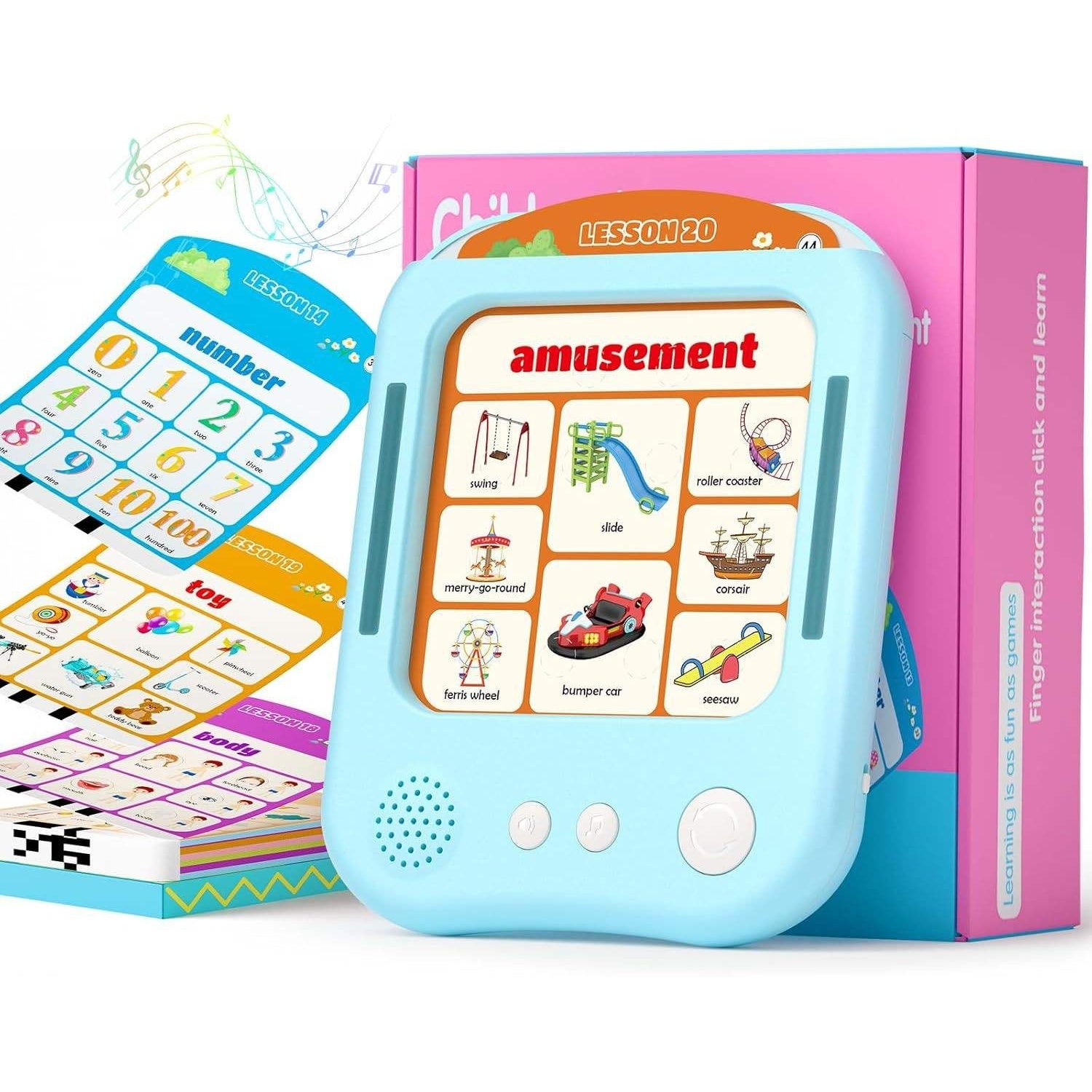 Talking Flash Cards for Kids 3+ Years – Touch & Learn Sound Educational Toy