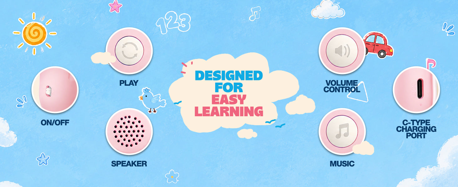Touch & Learn Talking Flash Cards for Kids - Vijvik Toys